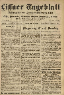 Lissaer Tageblatt. 1917.08.17 Nr.191