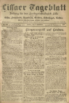 Lissaer Tageblatt. 1917.09.07 Nr.209