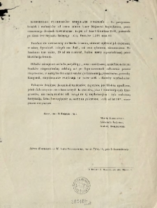Kommissija Funduszów Emigracii Polskiéj [Inc.:] " Po przejrzeniu książek i rachunków od czasu zdania kassy Majorowi Roguskiemu ..."