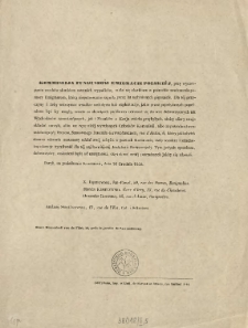 [Zawiadomienie Inc.:] " Kommissija Funduszów Emigracii Polskiej, przy wyczerpaniu zasobów skutkiem ..."