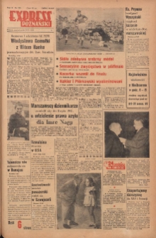Express Poznański 1956.11.26 Nr279 zawiera Dodatek Sportowy