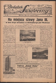 Dodatek Świąteczny: tygodniowy dodatek do Gońca Nadwiślańskiego 1936.09.13 Nr38