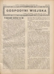 Gospodyni Wiejska: dodatek do &bdquo;Poradnika Gospodarskiego&rdquo; 1928.01.15 R.13 Nr3-4