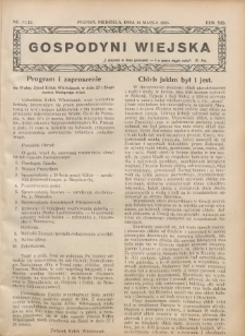 Gospodyni Wiejska: dodatek do &bdquo;Poradnika Gospodarskiego&rdquo; 1928.03.11 R.13 Nr11-12