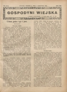 Gospodyni Wiejska: dodatek do &bdquo;Poradnika Gospodarskiego&rdquo; 1928.04.08 R.13 Nr15-16