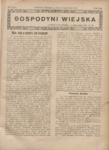 Gospodyni Wiejska: dodatek do &bdquo;Poradnika Gospodarskiego&rdquo; 1928.06.03 R.13 Nr23-24