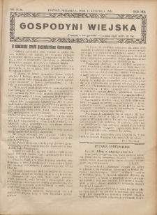 Gospodyni Wiejska: dodatek do &bdquo;Poradnika Gospodarskiego&rdquo; 1928.06.17 R.13 Nr25-26