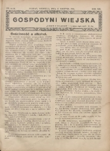 Gospodyni Wiejska: dodatek do &bdquo;Poradnika Gospodarskiego&rdquo; 1928.08.12 R.13 Nr33-34
