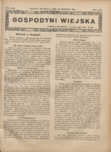 Gospodyni Wiejska: dodatek do &bdquo;Poradnika Gospodarskiego&rdquo; 1928.08.26 R.13 Nr35-36