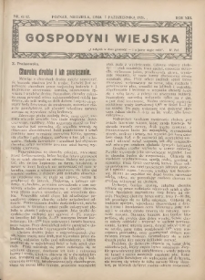 Gospodyni Wiejska: dodatek do &bdquo;Poradnika Gospodarskiego&rdquo; 1928.10.07 R.13 Nr41-42