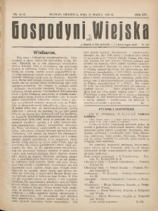 Gospodyni Wiejska: dodatek do &bdquo;Poradnika Gospodarskiego&rdquo; 1929.03.31 R.14 Nr11-12