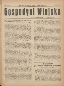 Gospodyni Wiejska: dodatek do &bdquo;Poradnika Gospodarskiego&rdquo; 1929.06.09 R.14 Nr21-22