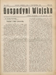 Gospodyni Wiejska: dodatek do &bdquo;Poradnika Gospodarskiego&rdquo; 1929.10.27 R.14 Nr42-43