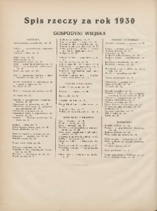 Gospodyni Wiejska: dodatek do &bdquo;Poradnika Gospodarskiego&rdquo; 1930.01.12 R.15 Nr1-2