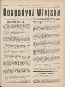Gospodyni Wiejska: dodatek do &bdquo;Poradnika Gospodarskiego&rdquo; 1930.12.21 R.15 Nr49-50