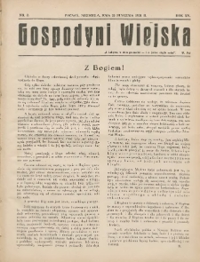 Gospodyni Wiejska: dodatek do &bdquo;Poradnika Gospodarskiego&rdquo; 1931.01.25 R.15 Nr2