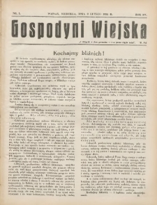 Gospodyni Wiejska: dodatek do &bdquo;Poradnika Gospodarskiego&rdquo; 1931.02.08 R.15 Nr3