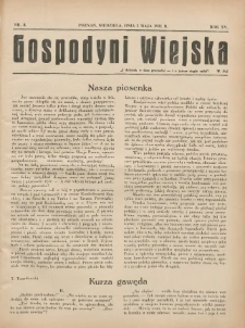 Gospodyni Wiejska: dodatek do &bdquo;Poradnika Gospodarskiego&rdquo; 1931.05.03 R.15 Nr8
