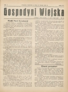 Gospodyni Wiejska: dodatek do &bdquo;Poradnika Gospodarskiego&rdquo; 1931.05.17 R.15 Nr9