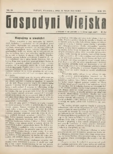 Gospodyni Wiejska: dodatek do &bdquo;Poradnika Gospodarskiego&rdquo; 1931.05.31 R.15 Nr10