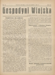 Gospodyni Wiejska: dodatek do &bdquo;Poradnika Gospodarskiego&rdquo; 1931.06.28 R.15 Nr12