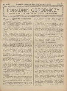 Poradnik Ogrodniczy. 1926.08.29 R.5 Nr34-35