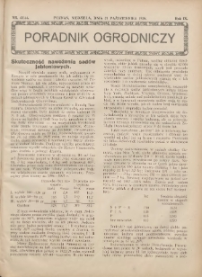 Poradnik Ogrodniczy. 1928.10.21 R.9 Nr43-44