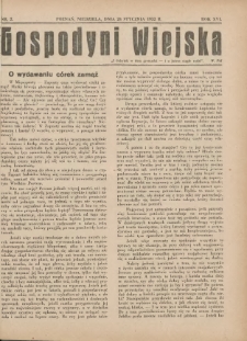 Gospodyni Wiejska: dodatek do &bdquo;Poradnika Gospodarskiego&rdquo; 1932.01.24 R.16 Nr2