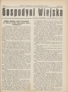 Gospodyni Wiejska: dodatek do &bdquo;Poradnika Gospodarskiego&rdquo; 1932.04.03 R.16 Nr7