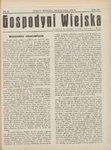 Gospodyni Wiejska: dodatek do &bdquo;Poradnika Gospodarskiego&rdquo; 1932.05.29 R.16 Nr11