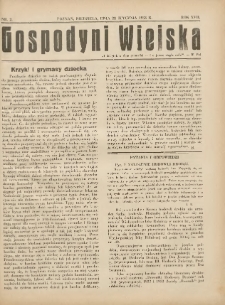 Gospodyni Wiejska: dodatek do &bdquo;Poradnika Gospodarskiego&rdquo; 1933.01.22 R.17 Nr2