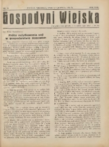 Gospodyni Wiejska: dodatek do &bdquo;Poradnika Gospodarskiego&rdquo; 1933.06.11 R.17 Nr11