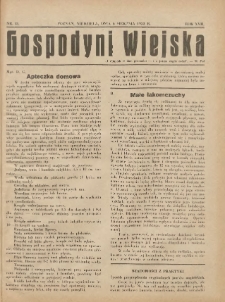 Gospodyni Wiejska: dodatek do &bdquo;Poradnika Gospodarskiego&rdquo; 1933.08.06 R.17 Nr15