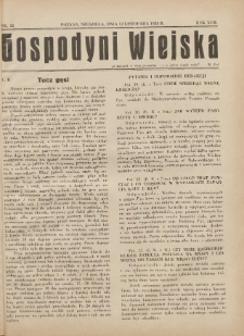 Gospodyni Wiejska: dodatek do &bdquo;Poradnika Gospodarskiego&rdquo; 1933.11.12 R.17 Nr22