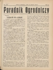 Poradnik Ogrodniczy. 1930.12.21 R.11 Nr49-50