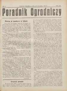 Poradnik Ogrodniczy. 1933.01.29 R.14 Nr3