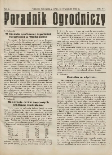 Poradnik Ogrodniczy. 1934.01.21 R.15 Nr2