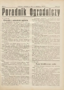 Poradnik Ogrodniczy. 1934.06.03 R.15 Nr9