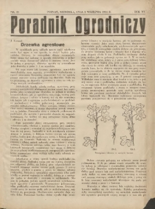 Poradnik Ogrodniczy. 1934.10.07 R.15 Nr14