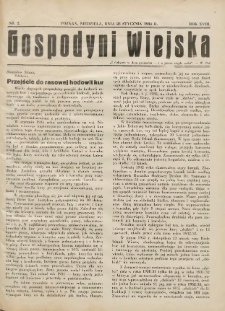 Gospodyni Wiejska: dodatek do &bdquo;Poradnika Gospodarskiego&rdquo; 1934.01.28 R.18 Nr2
