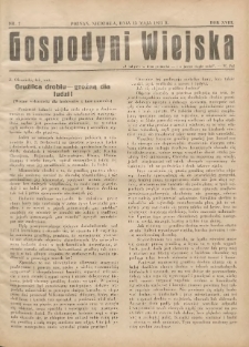 Gospodyni Wiejska: dodatek do &bdquo;Poradnika Gospodarskiego&rdquo; 1934.05.13 R.18 Nr7