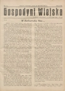 Gospodyni Wiejska: dodatek do &bdquo;Poradnika Gospodarskiego&rdquo; 1934.12.23 R.18 Nr16