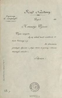 [Wezwanie Inc.:] "Rząd Narodowy. Kommissya Wojenna wzywa ..."