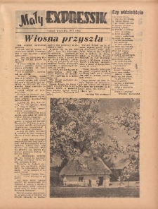 Mały Expressik: Bezpłatny dodatek "Expressu Poznańskiego" kwiecień (3) 1957