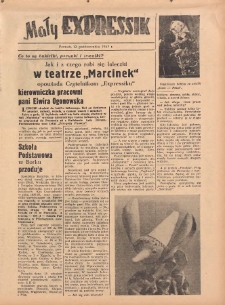 Mały Expressik: Bezpłatny dodatek "Expressu Poznańskiego" 1957.10.12