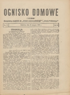 Ognisko Domowe: bezpłatny dodatek do "Głosu Leszczyńskiego" i „Głosu Polskiego” 1930.08.10 R.6 Nr32