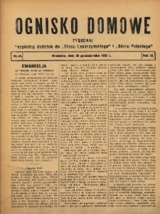 Ognisko Domowe: bezpłatny dodatek do "Głosu Leszczyńskiego" i „Głosu Polskiego” 1933.10.29 R.9 Nr44