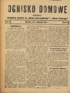 Ognisko Domowe: bezpłatny dodatek do "Głosu Leszczyńskiego" i „Głosu Polskiego” 1933.11.05 R.9 Nr45