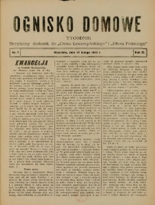 Ognisko Domowe: bezpłatny dodatek do "Głosu Leszczyńskiego" i „Głosu Polskiego” 1935.02.17 R.11 Nr7