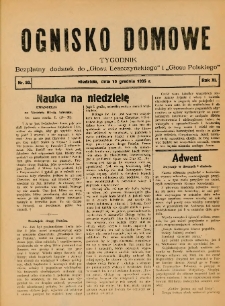 Ognisko Domowe: bezpłatny dodatek do "Głosu Leszczyńskiego" i „Głosu Polskiego” 1935.12.15 R.11 Nr50